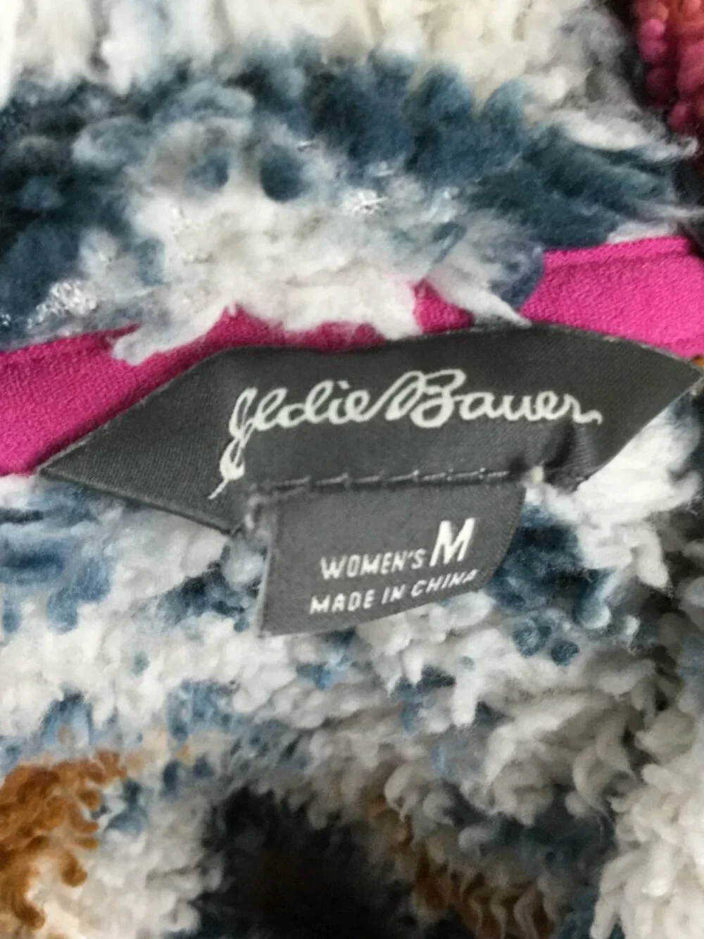 Eddie Bauer Half-Zip Fleece Pullover Top m